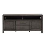 Modern Farmhouse 66 Inch Entertainment Console in Charcoal