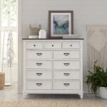 Allyson Park Cottage Style 11-Drawer Chesser with Felt-Lined Top Drawers - Image 5