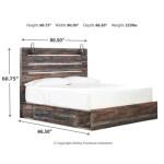 Drystan King Panel Bed with 2 Storage Drawers - Image 5