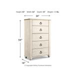 Willowton Chest of Drawers - Image 5