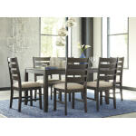Rokane Dining Table and Chairs (Set of 7)