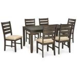 Rokane Dining Table and Chairs (Set of 7) - Image 2