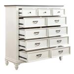 Allyson Park Cottage Style 11-Drawer Chesser with Felt-Lined Top Drawers - Image 3