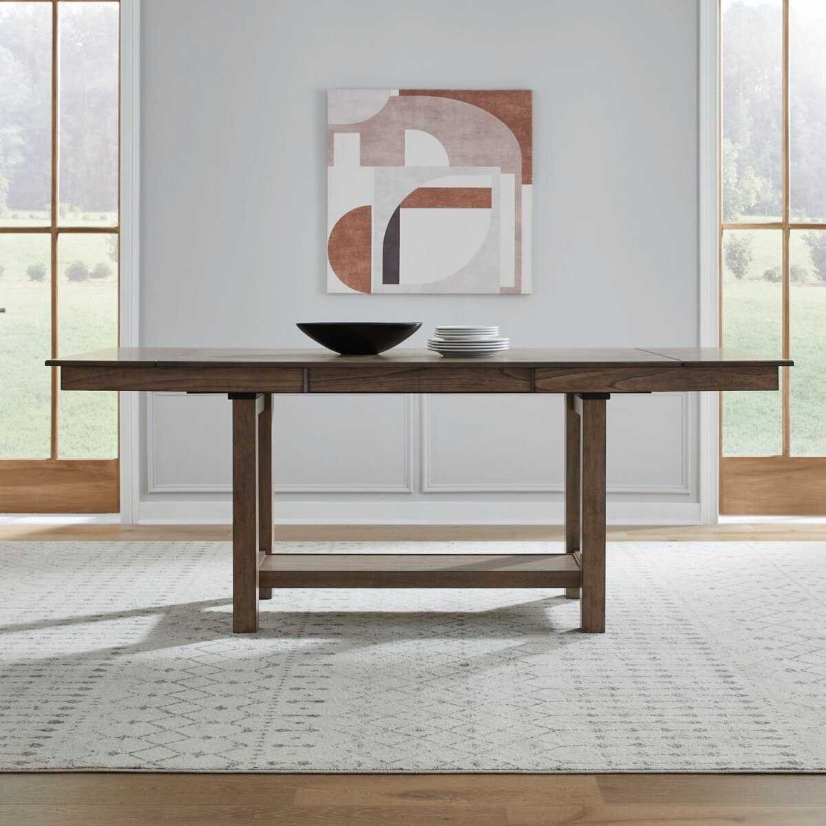 Brook Bay Gathering Trestle Table Set Dining Sets Liberty Furniture 3