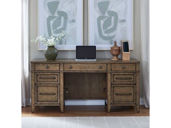 Carolina Park Jr Executive Credenza Desks Liberty Furniture 2